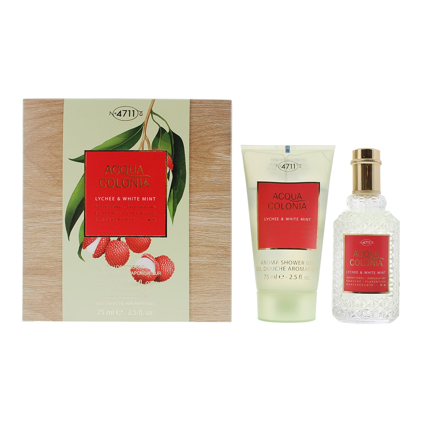 Mäurer & Wirtz 4711 Acqua Colonia Lychee & White Mint Gift Set 50ml