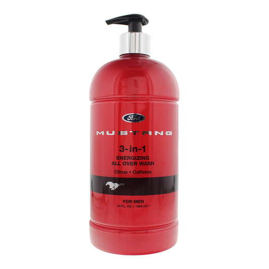 Mustang 3-In-1 Invigorating Body Wash - Red