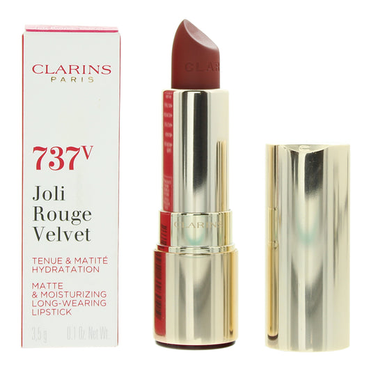 Clarins Joli Rouge Velvet Lipstick - 737V Spicy Cinnamon