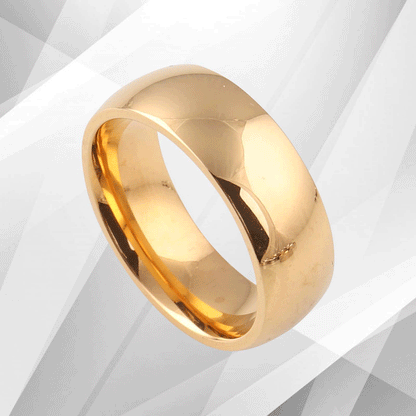 7mm Men’s Titanium Engagement Wedding Anniversary Band Ring 18Ct