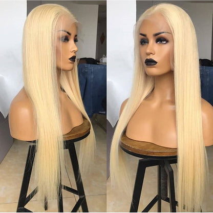 13x6 Hd Transparent 613 Blonde Lace Front Human Hair Wigs 4x4 Closure