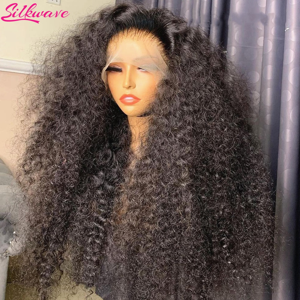 13x6 Hd Lace Frontal Wig Deep Wave 250 Density Curly Human Hair