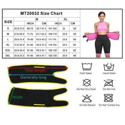 2 in 1 Waist Trainer and Hot Neoprene Sauna Sweat Pant Slimming Body