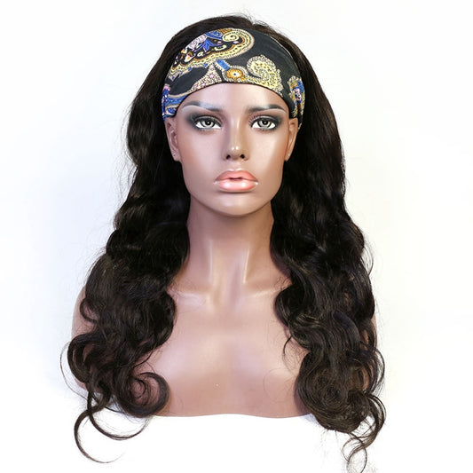 Color: 1B Body Wave, Size: 14inch - New Ladies Hair With Headgear Real Hair