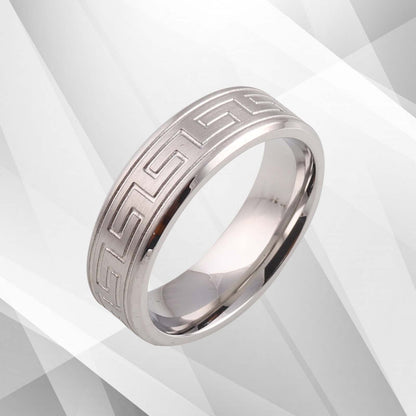 18Ct White Gold Over Men’s Flat Shape Wedding Engagement Tungsten Band