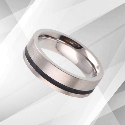 Mens Flat Tungsten Wedding Anniversary Band Ring 18Ct White Gold Over