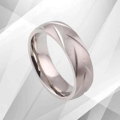 6mm Tungsten Wedding Engagement Anniversary Band Ring 18Ct White Gold