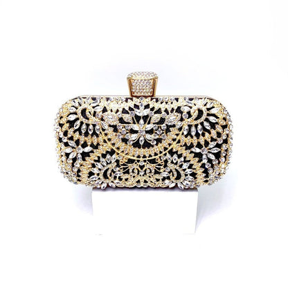 2022 Diamond Evening Clutch Bag For Women Wedding Golden Clutch Purse