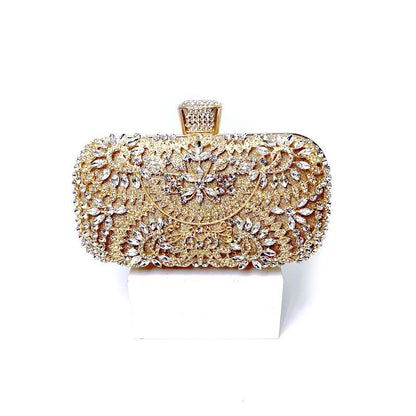 2022 Diamond Evening Clutch Bag For Women Wedding Golden Clutch Purse