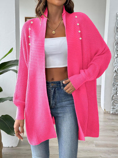 Open Front Long Sleeve Cardigan