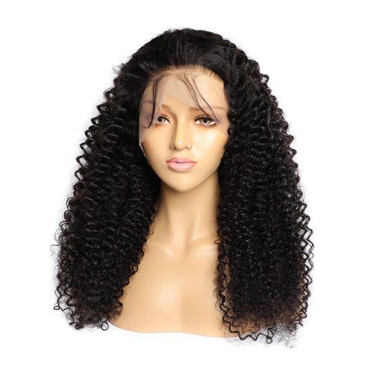 style: 13x6 150density, Wig size: 22inch - Curly Human Hair Wig Lace Hair Products