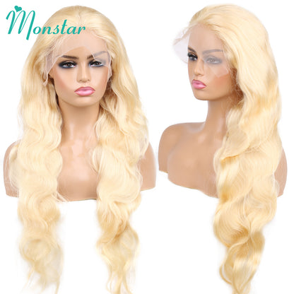 30 32 34 Inch 13x4 13x6 613 Lace Frontal Wig Honey Blonde Colored