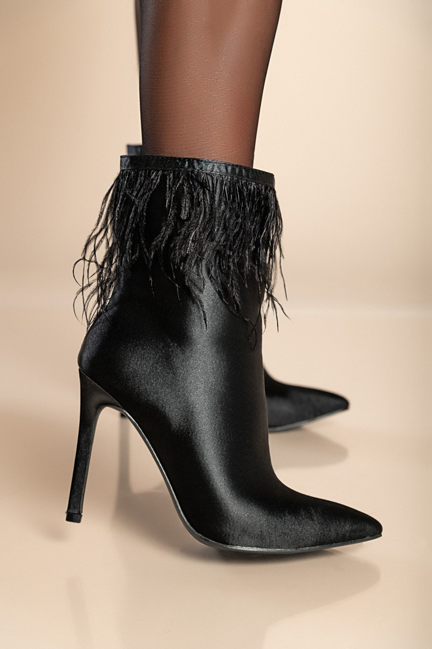 Elegant ankle boots with high heels, W2FAX124891, black