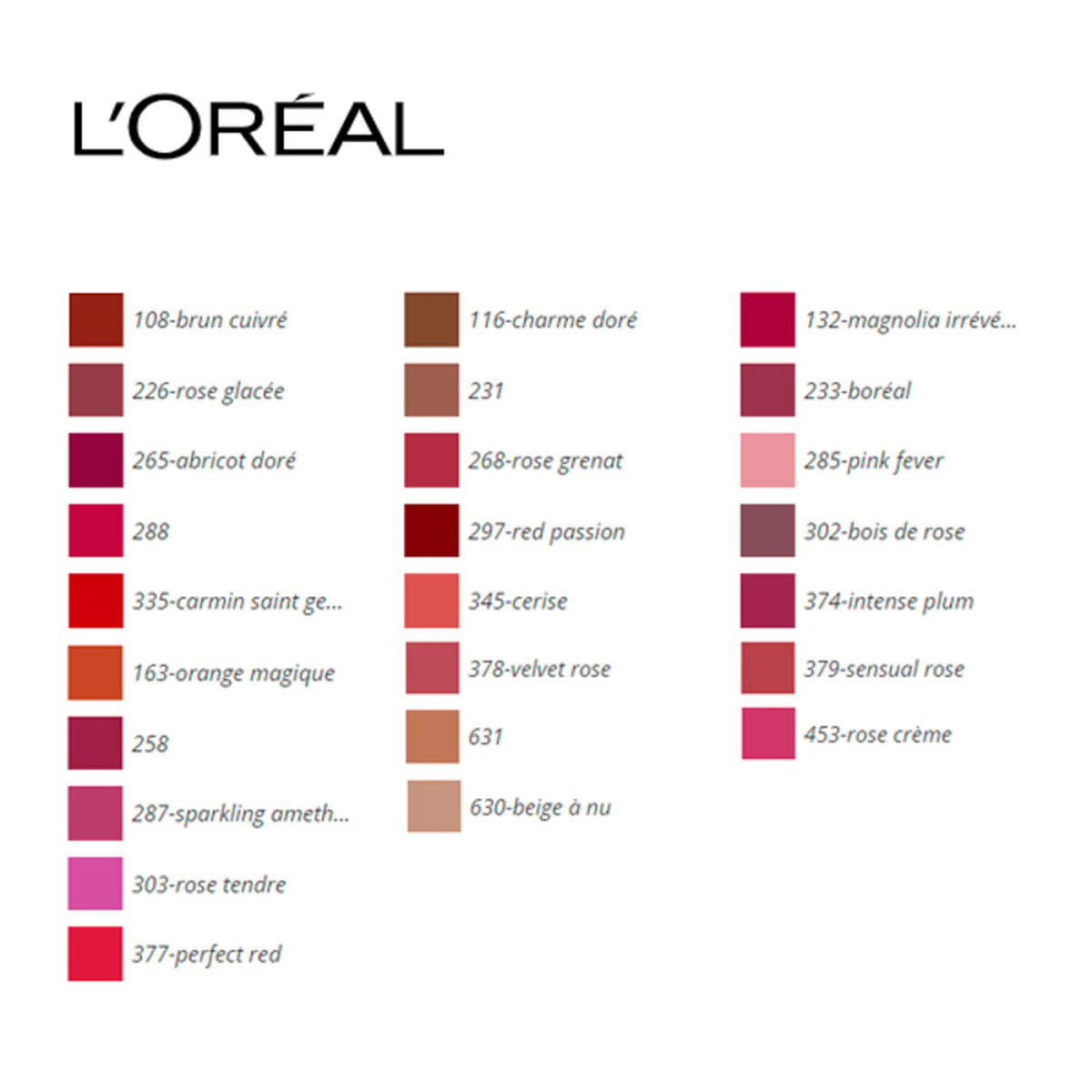 Lipstick Color Riche L'Oreal Make Up