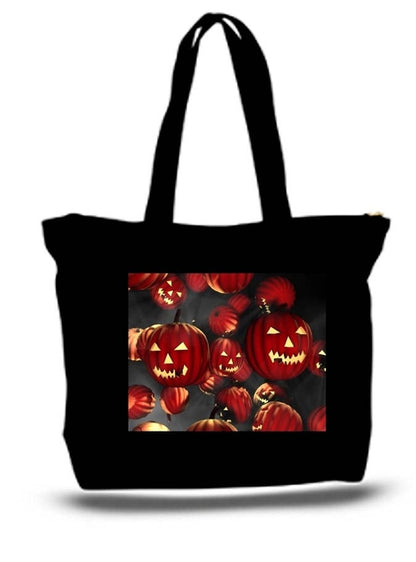 Halloween Large Tote New Zipper Bag