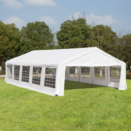 Outsunny 32x20FT HEAVY DUTY  Carport Large Canopy Wedding Event Party