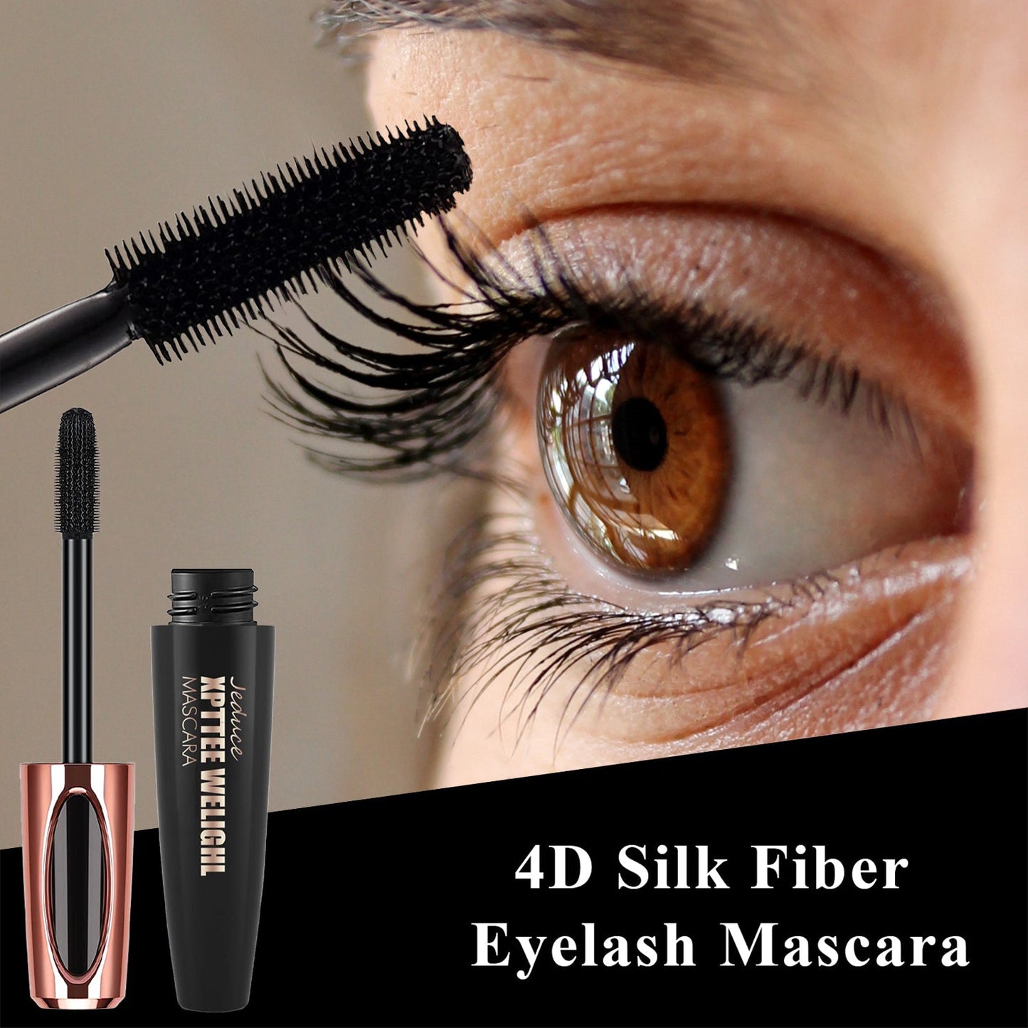 1/2 Pack Black 4D Silk Fiber Eyelash Mascara Extension Makeup