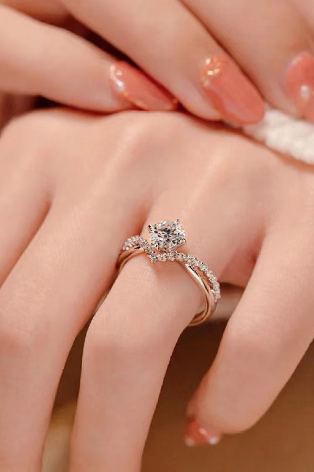 Bold Beauty 1 Carat Moissanite Heart-Shaped Ring