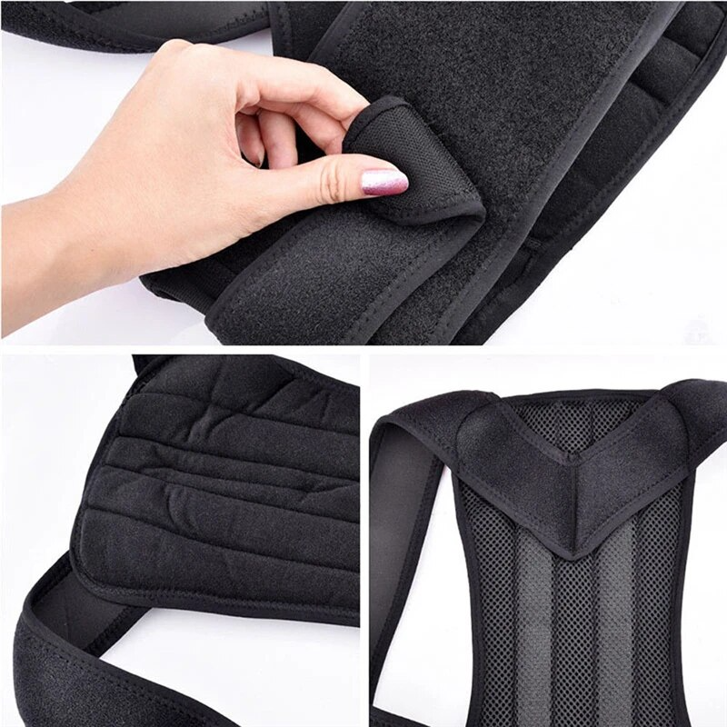 Adjustable Posture Corrector Low Back Support Shoulder Brace Belt For