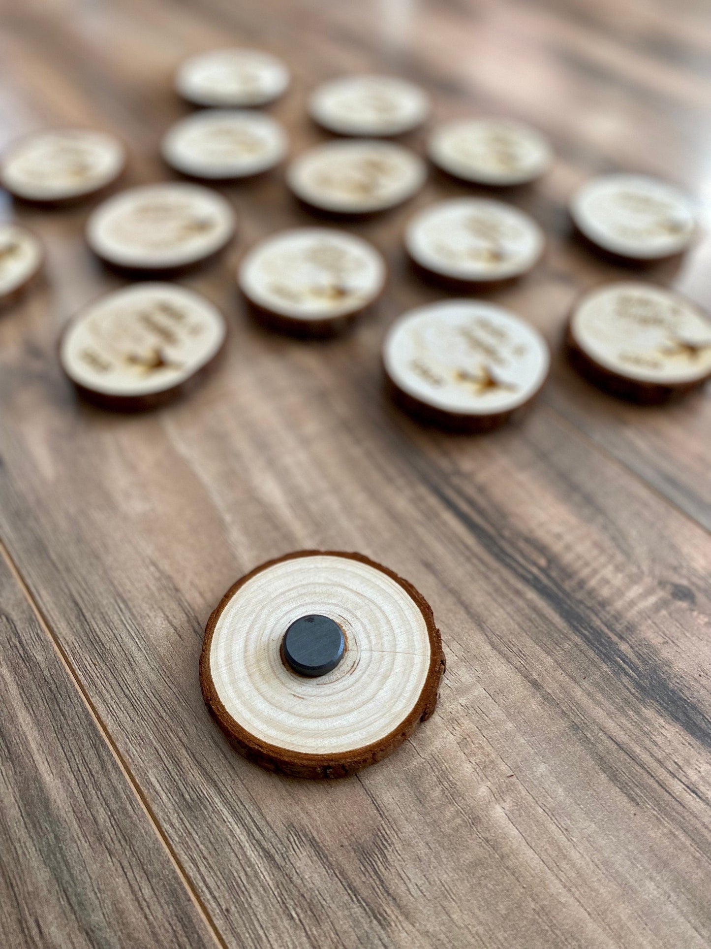 Custom Wood Slice Wedding Favor or Save The Date