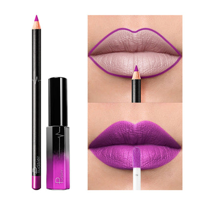 36 Color Matte Lip Gloss Lip Liner Matte Matte Lip Glaze Lipstick Penc