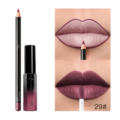 36 Color Matte Lip Gloss Lip Liner Matte Matte Lip Glaze Lipstick Penc