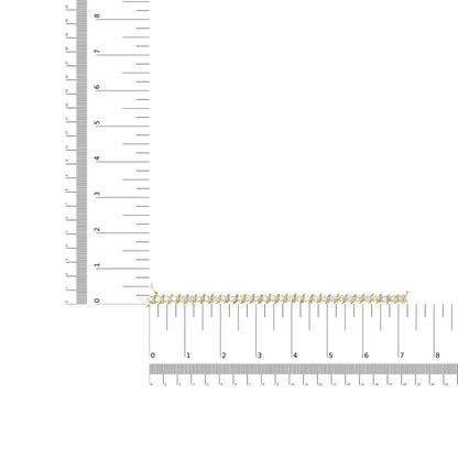 14K Yellow Gold 10.0 Cttw 2-Prong Set Round Cut Diamond S-Link Bracele