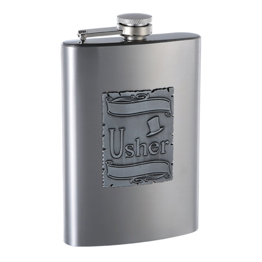 8oz Gift Flask for Wedding Usher