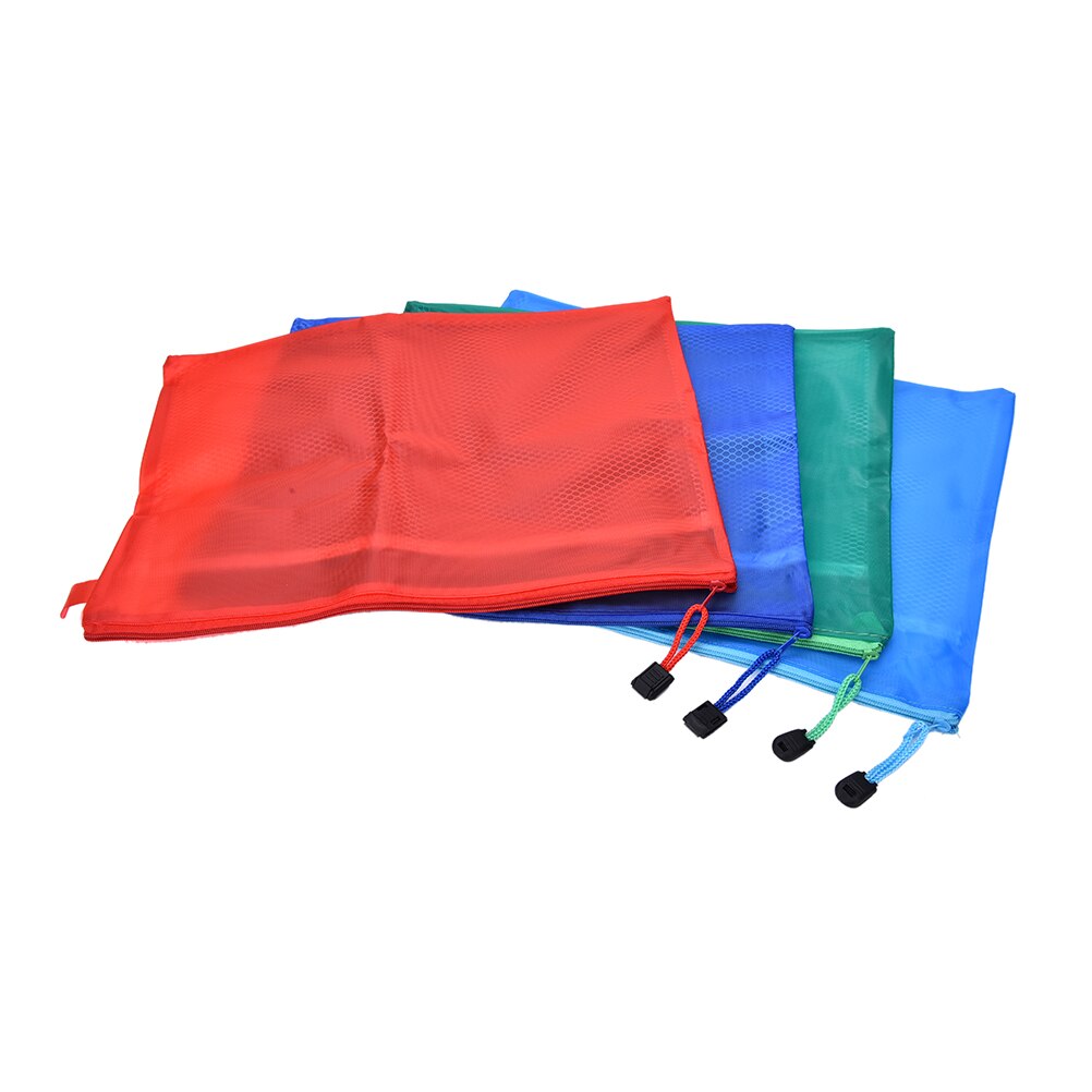 A4 Plastic File Folder Zipper Waterproof Bag Paper