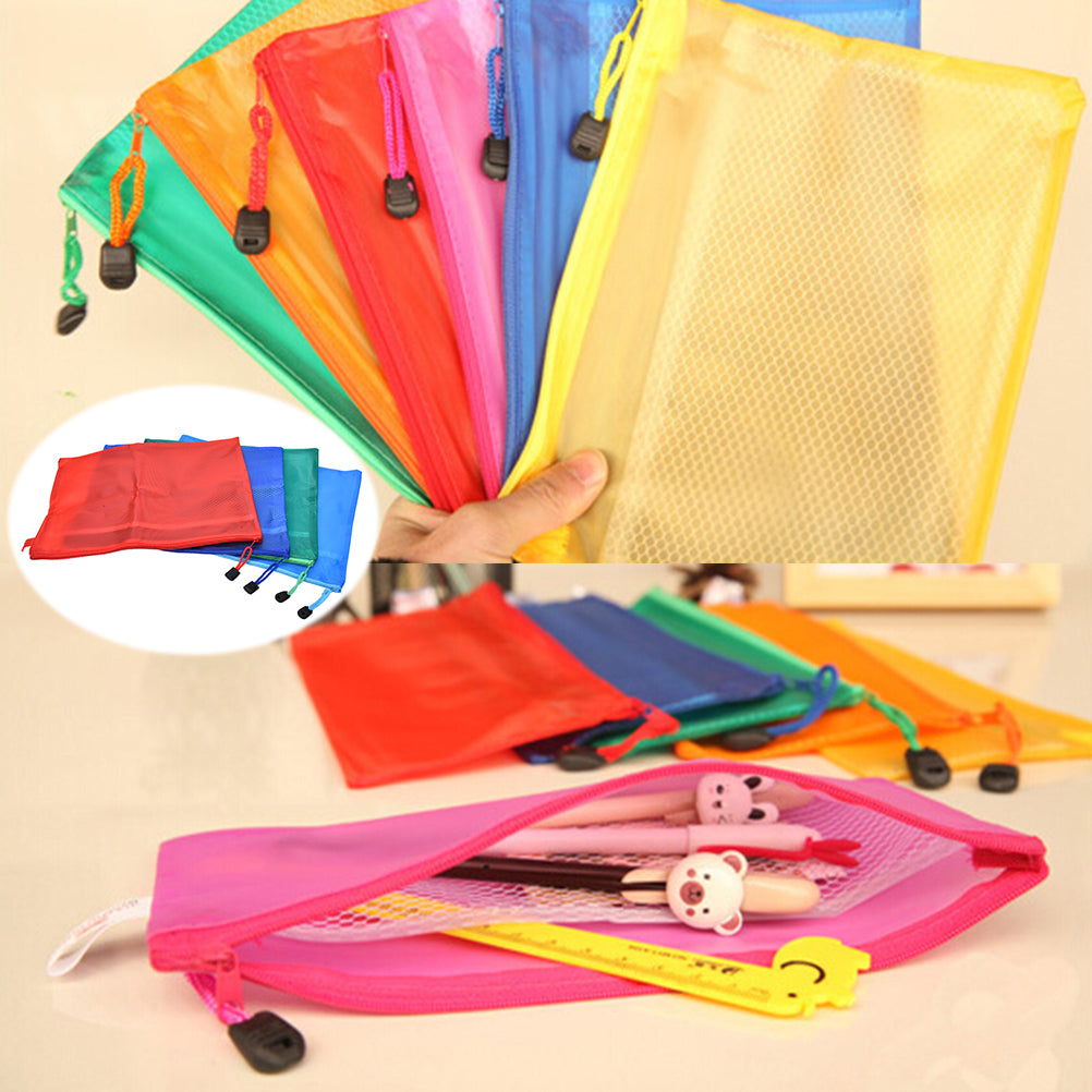 A4 Plastic File Folder Zipper Waterproof Bag Paper