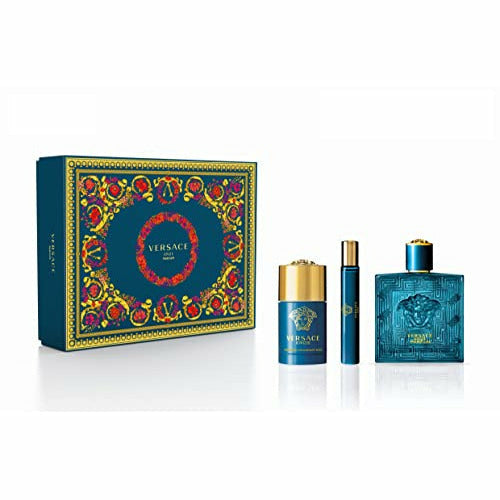 Eros Parfum Gift Set 100ml Parfum + 10ml Parfum + 75ml Deodorant Stick