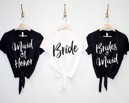 WEDDING Crop Top Shirts with Front Ties