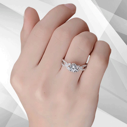 2.5Ct Round-Cut CZ Diamond Solitaire Bridal Engagement Ring 18K White