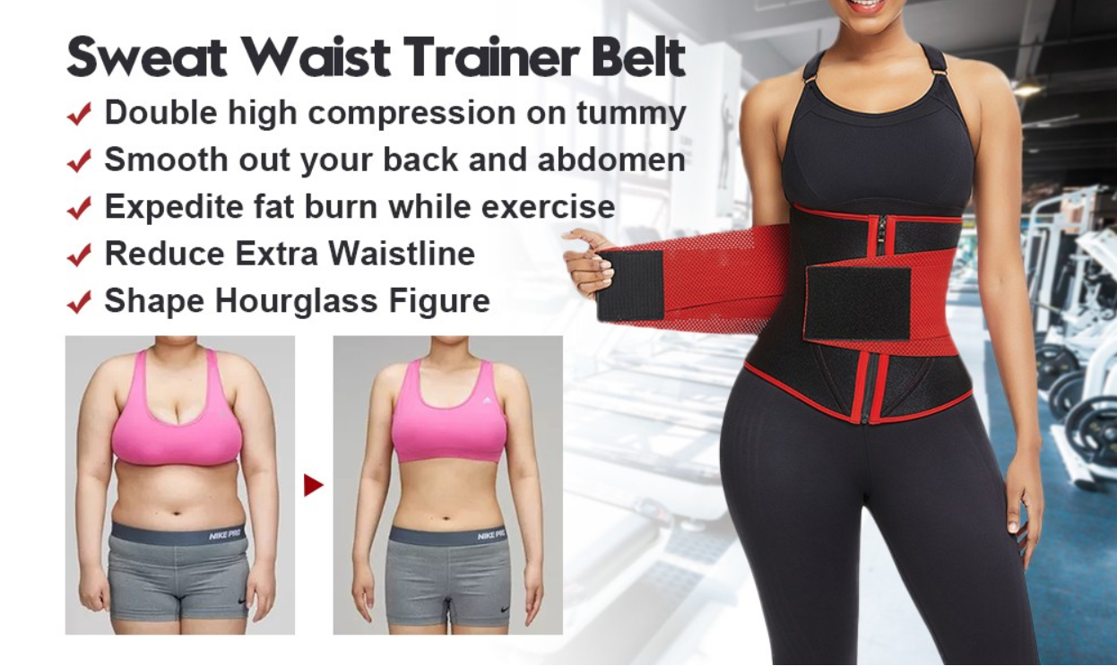 Ultra Light Red 10 Steel Bones Neoprene Waist Trainer Fat Burning