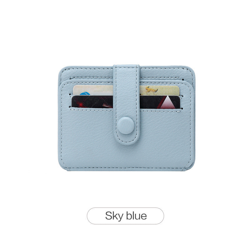 Slim & Stylish Women's Credit Card Holder - Multi Card Slots & Flap Snap Closure