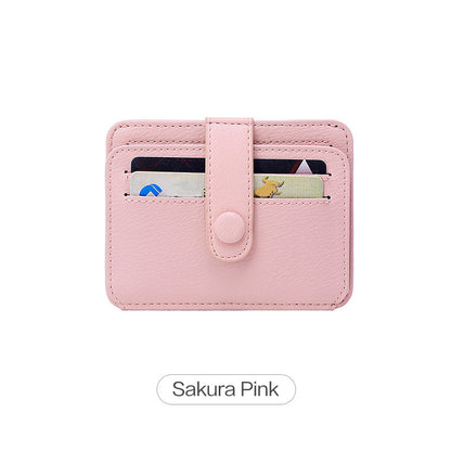 Slim & Stylish Women's Credit Card Holder - Multi Card Slots & Flap Snap Closure