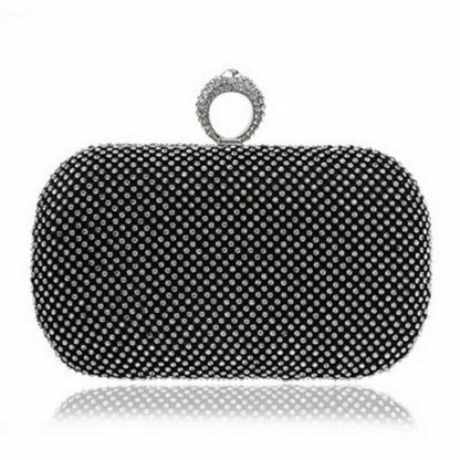 Evening Clutch Bags Diamond-Studded Evening Bag With Chain Shoulder