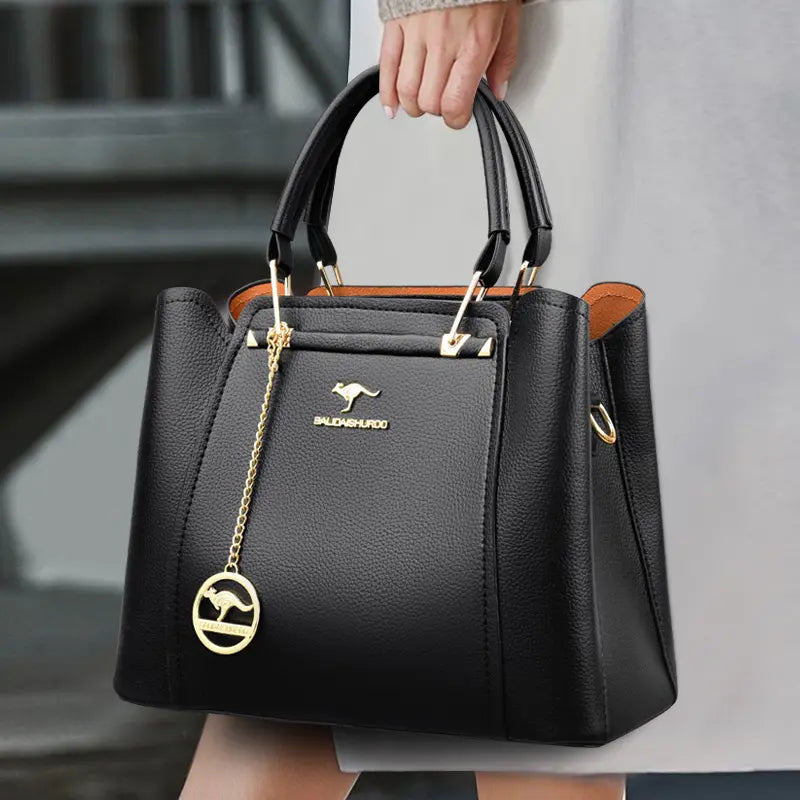 Factory Customize Fashion Ladies Handbag Large Capacity PU Leather Diagonal Cross Bag High-quality Women Business Tote Bag