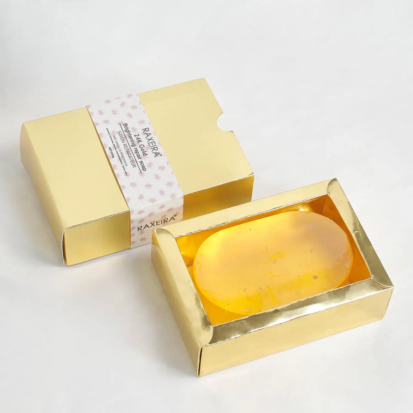 24k gold soap whitening extract whitening herbal soap 24k gold foil soap Face And Body