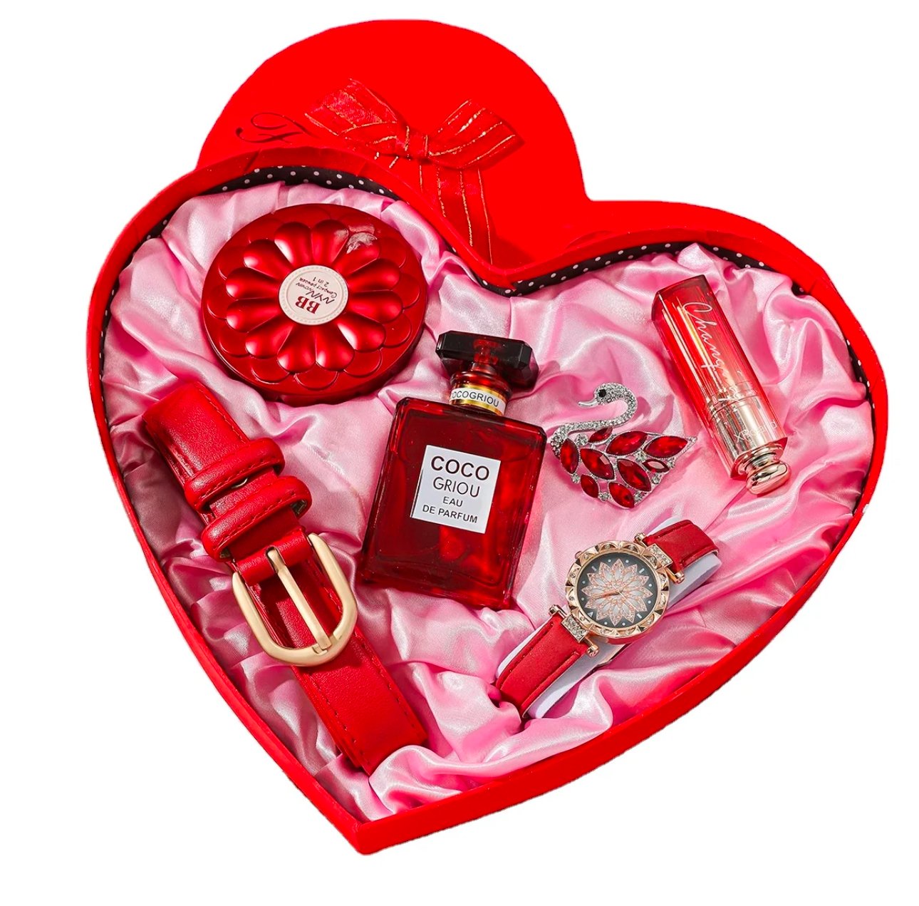 Womens Christmas and Valentine Perfume and Watch Set for Her