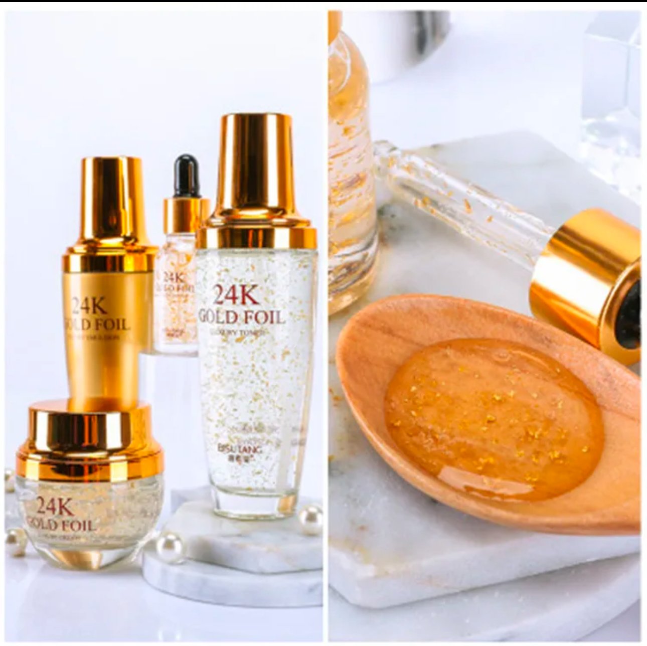 24K Gold Womens Anti Aging Set