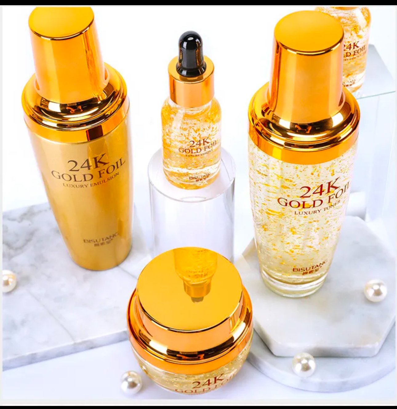 24K Gold Womens Anti Aging Set