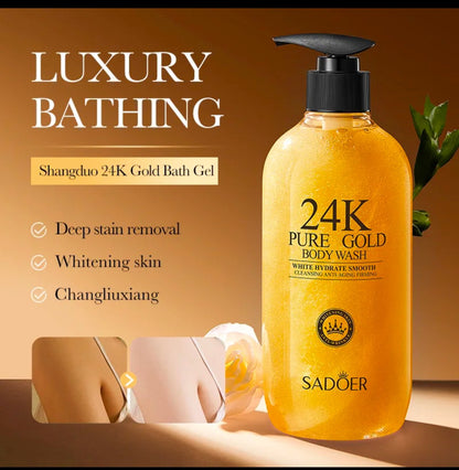 24K Gold Anti Aging Brightening Shower Gel