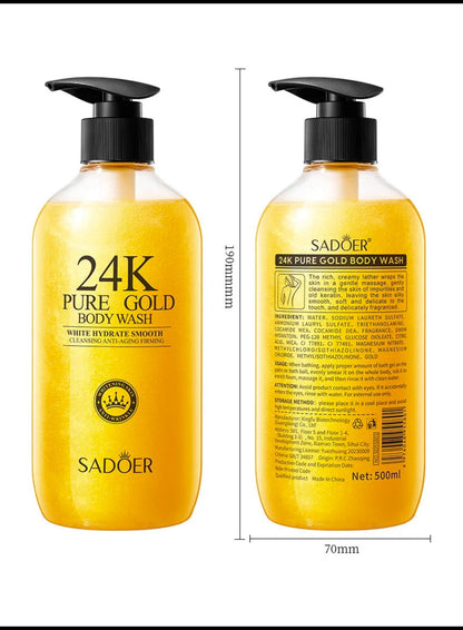 24K Gold Anti Aging Brightening Shower Gel