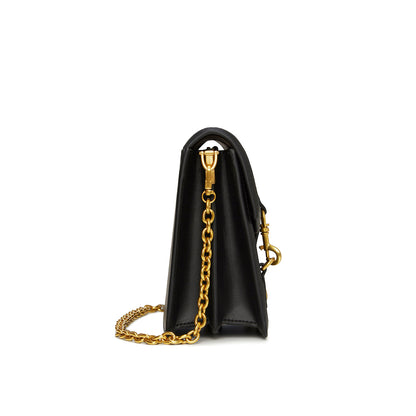 Daisy Black Vegan Shoulder & Crossbody Bag