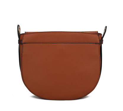 Drew Vegan Leather Color Block Women Shoulder Bag