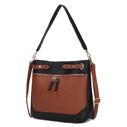 Evie two tone Vegan Leather Women Shoulder bag