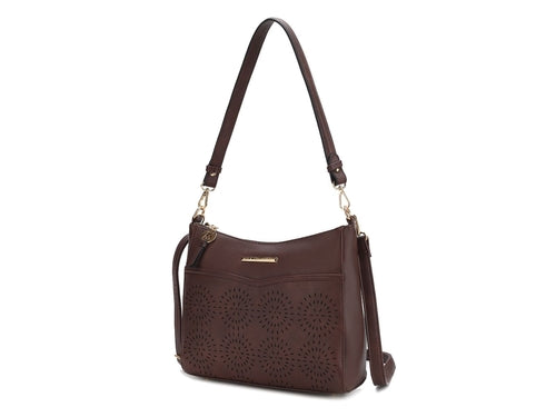 Alanis Laser Cut Vegan Leather Women Shoulder Bag