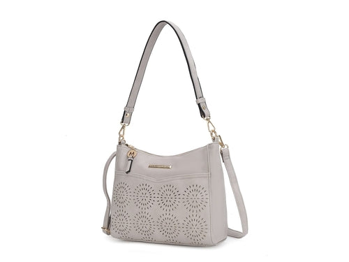 Alanis Laser Cut Vegan Leather Women Shoulder Bag