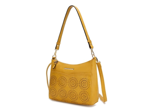 Alanis Laser Cut Vegan Leather Women Shoulder Bag